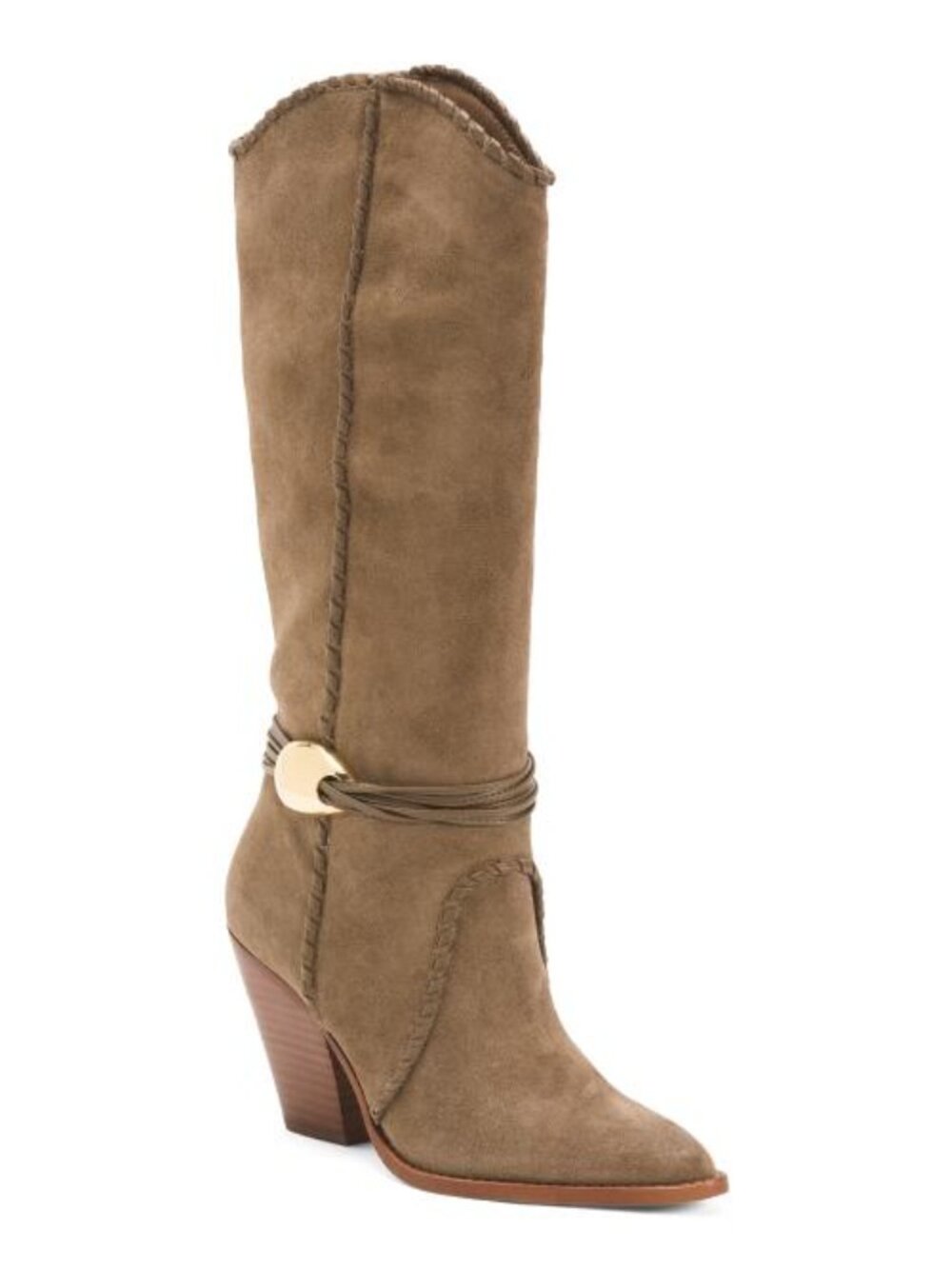 DOLCE VITA Olive Suede Jody High Shaft Boots